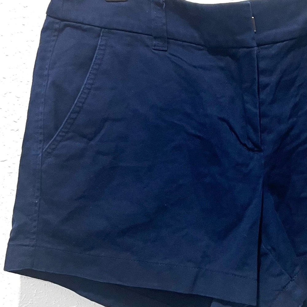 J. Crew Blue Bermuda Shorts Tailored Cotton Blend 4